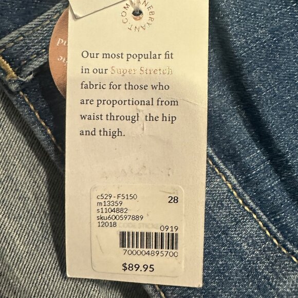 Lane Bryant 28 Super Stretch Signature Fit Skinny Jeans Mid-Rise Flex Waistband - Picture 12 of 16